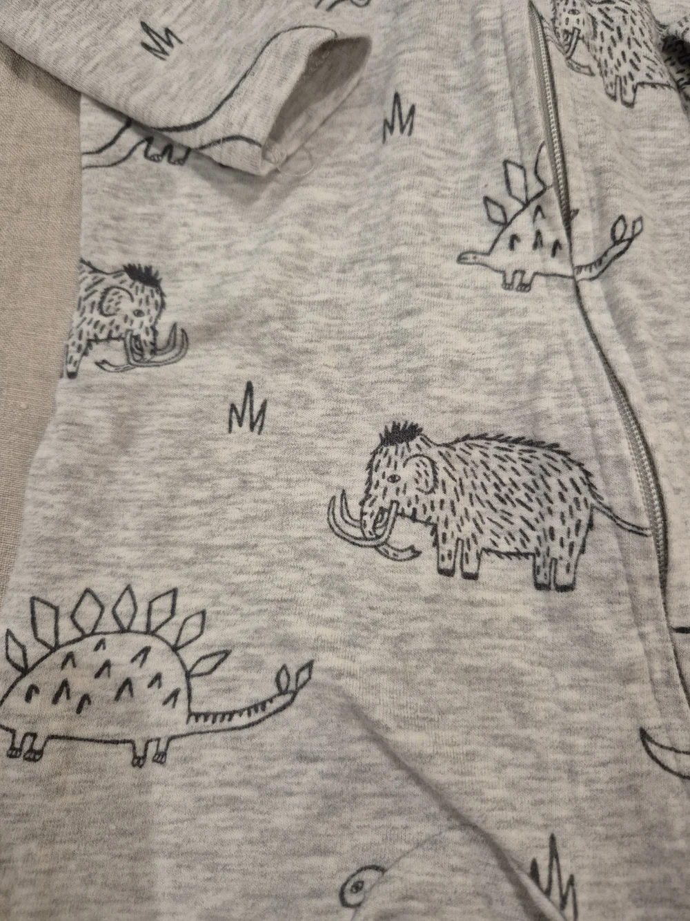 Cotton On Baby Dinosaur Print One-Piece Sleeper